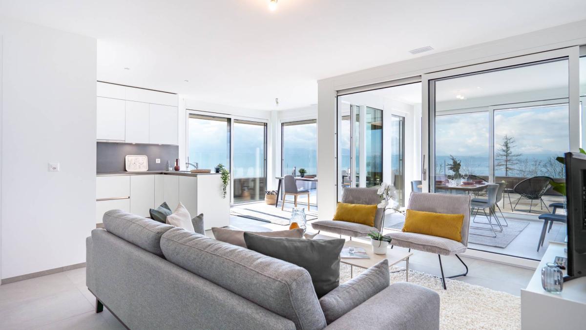 Appartement de 3,5 pièces avec vue sur le lac 