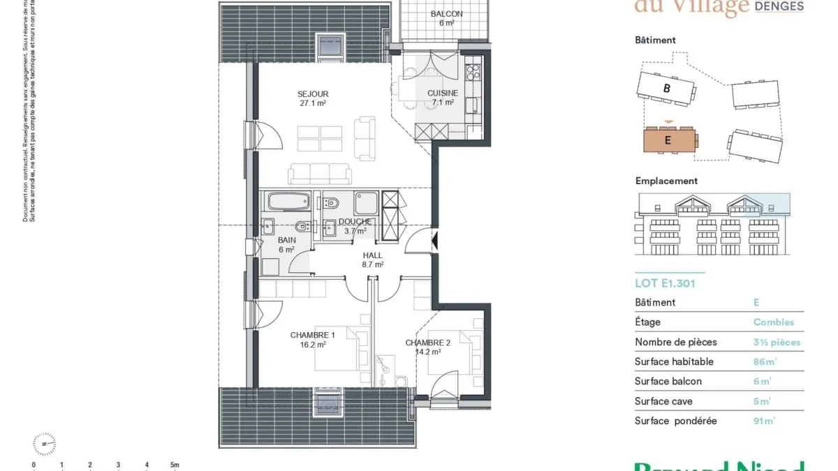 Nouvelle promotion : Appartement de 3.5 pièces avec balcon