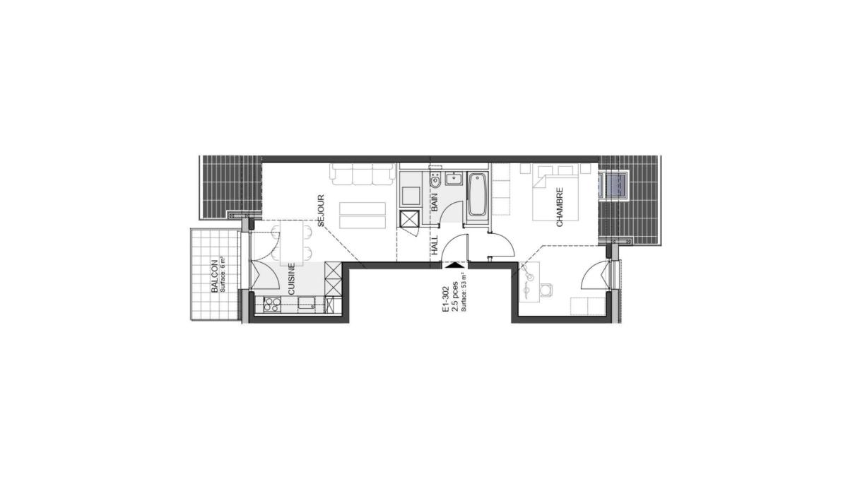 Nouvelle promotion : Appartement de 2.5 pièces avec balcon