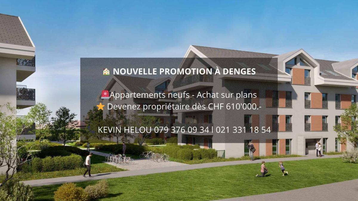 Appartement 2,5 pièces avec balcon.
Finitions au gré de l'acquéreur !