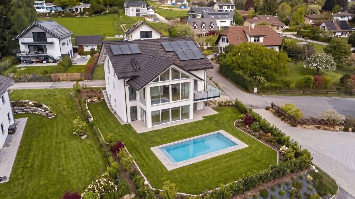 Villa contemporaine neuve d’exception  comprenant deux appartements indépendants 