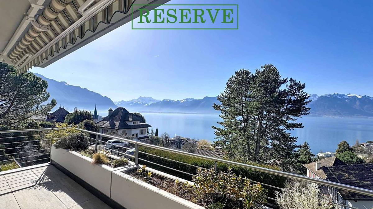 Superbe 3.5 pièces face au Lac avec grand balcon