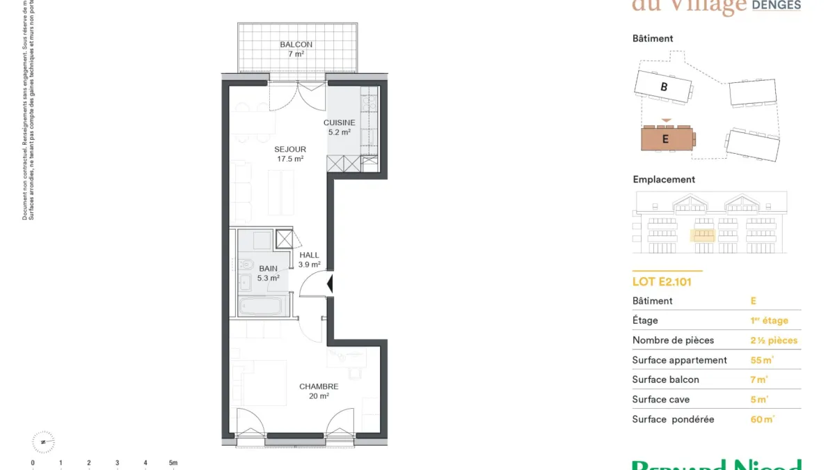 Denges - Appartement de 2,5 pièces avec balcon 