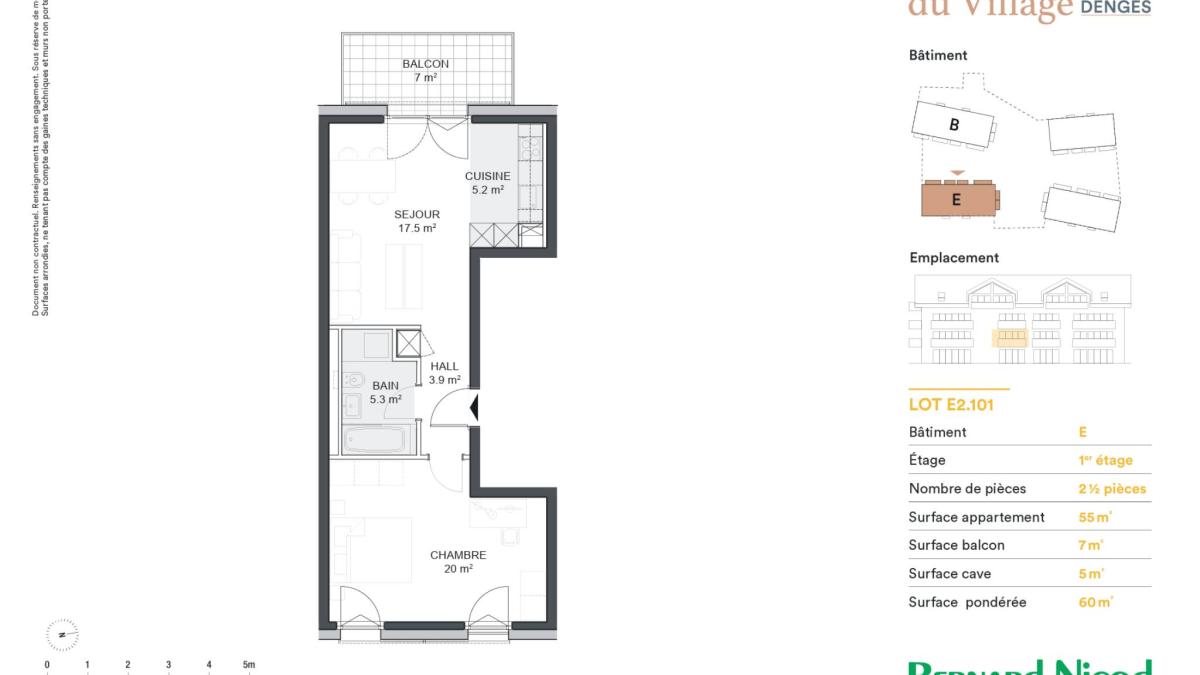 Denges - appartement 2,5 pièces idéal pour investissement 