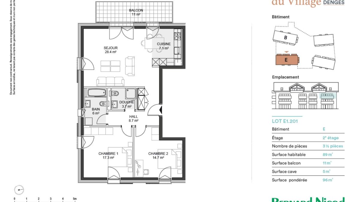 Nouvelle promotion à Denges : Appartements de 3,5 pièces