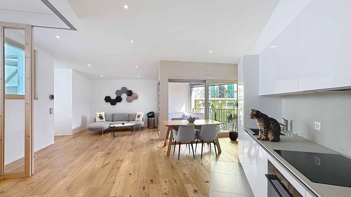 2.5 pièces Style Loft avec Loggia - Ultra Centré