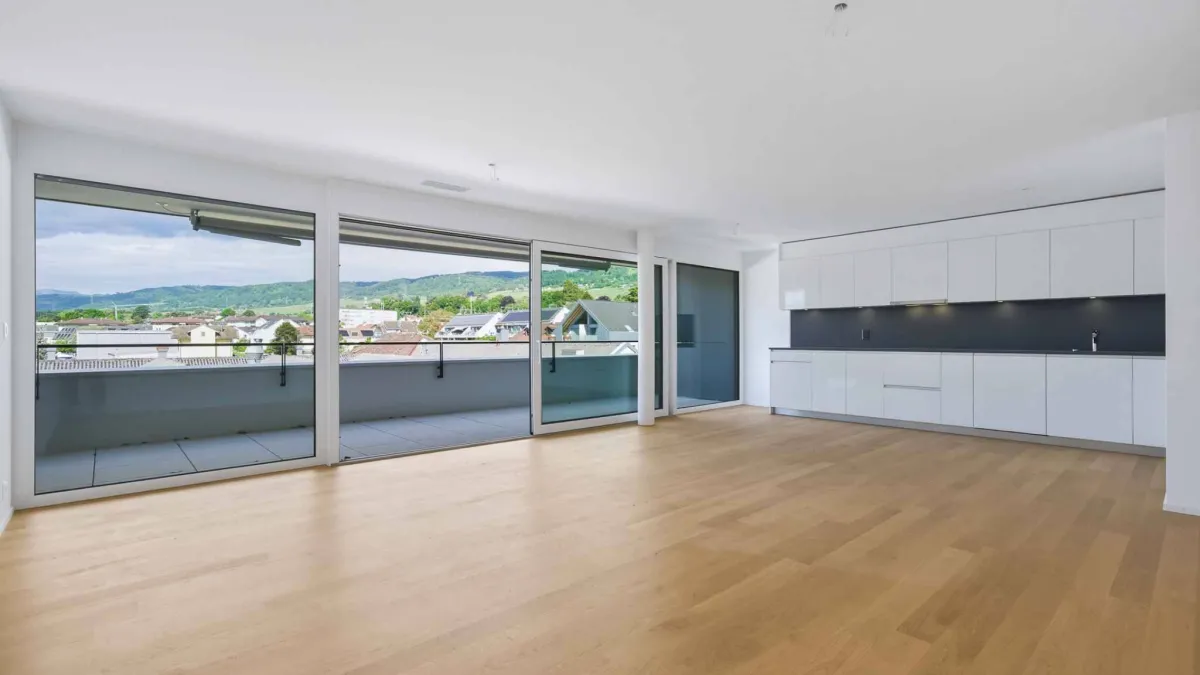 Appartement neuf traversant de 4.5 pièces avec deux balcons 
