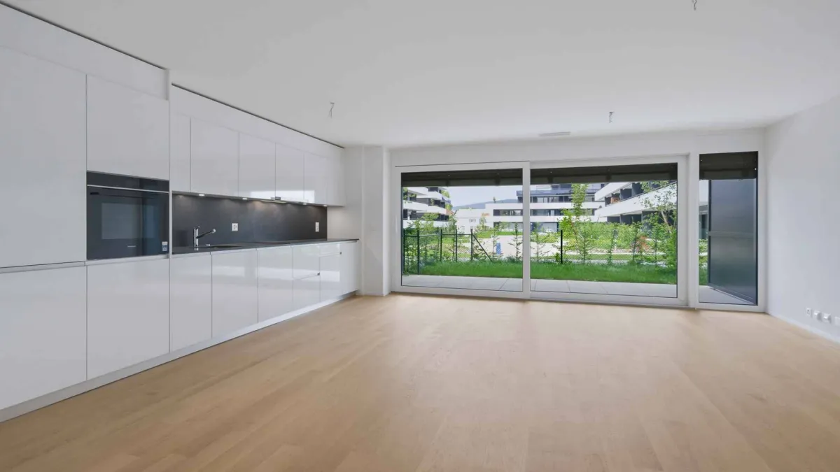 Appartement neuf de 3.5 pièces avec avec doubles espaces extérieurs