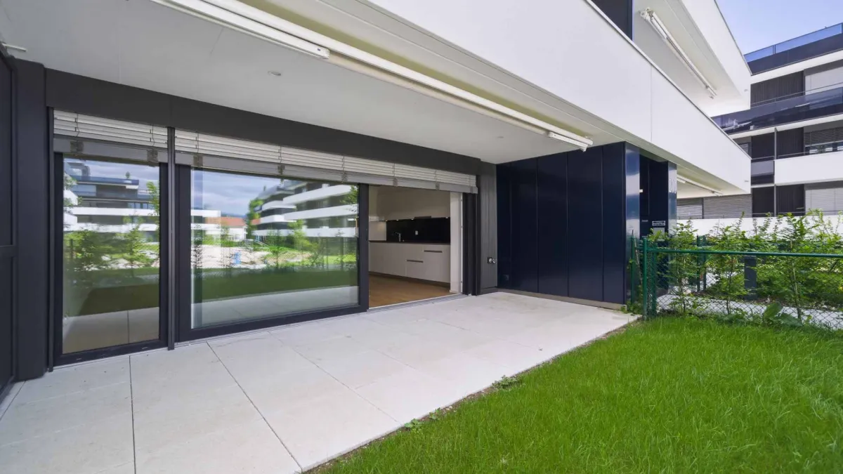 Appartement neuf de 3.5 pièces avec avec doubles espaces extérieurs