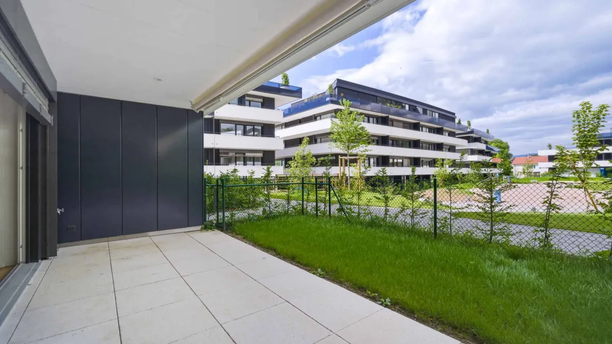 Appartement neuf de 3.5 pièces avec avec doubles espaces extérieurs