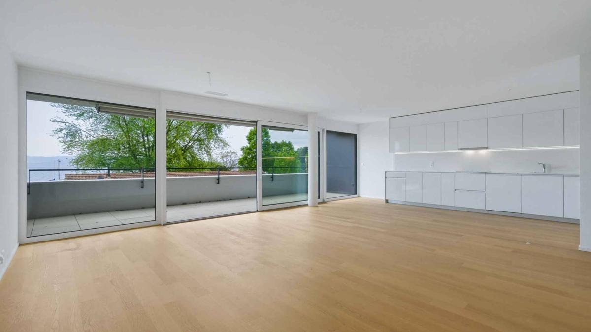 Appartement neuf - 4.5 pièces traversant avec 2 balcons - Vue lac