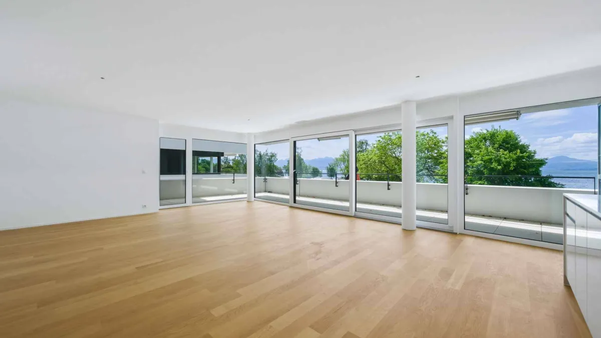 Appartement neuf de standing - 4.5 pièces en angle avec balcon de 76m² - Vue lac