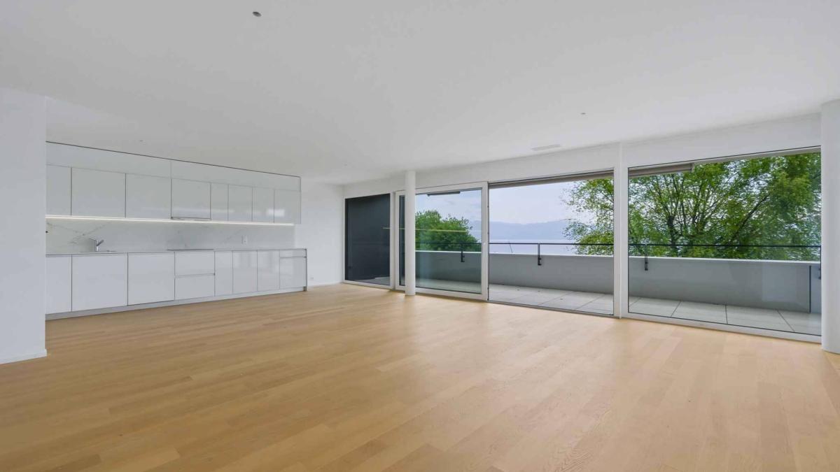 Appartement neuf de standing - 4.5 pièces en angle avec balcon de 76m² - Vue lac