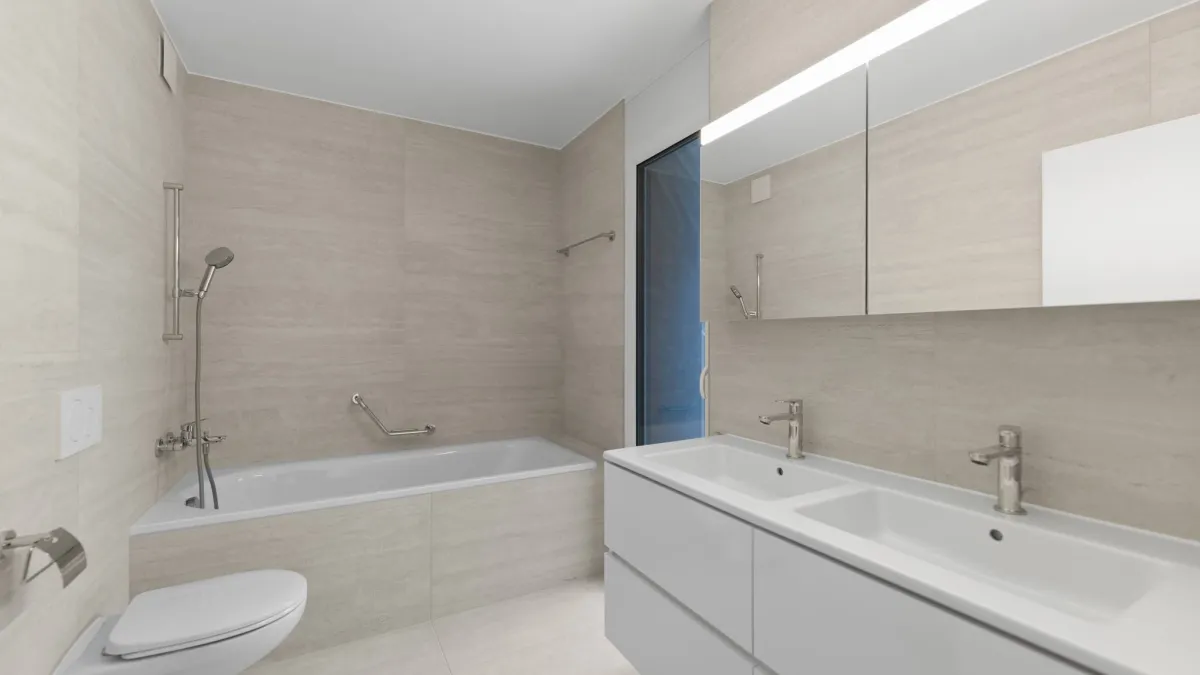 Appartement neuf de standing - 4.5 pièces en angle avec balcon de 76m² - Vue lac