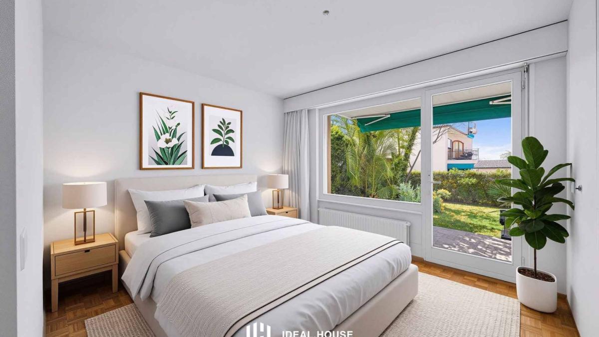 Appartement spacieux de 4,5 pièces avec jardin à Pully