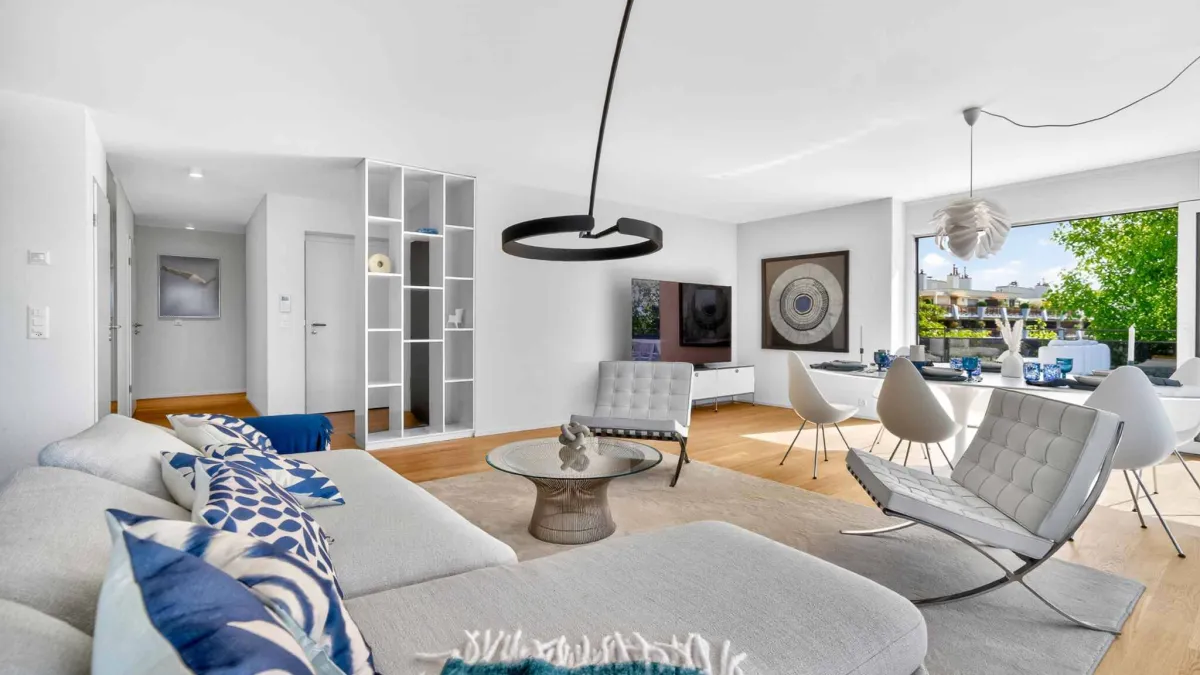 Appartement neuf en angle de 5.5 pièces avec terrasse de 200m² - Vue lac Léman