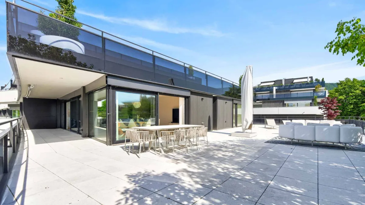 Appartement neuf en angle de 5.5 pièces avec terrasse de 200m² - Vue lac Léman