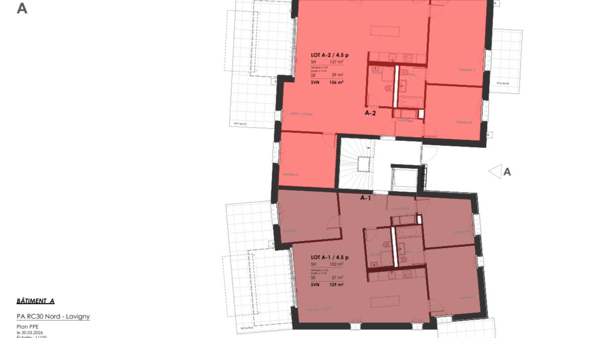 Spacieux 4,5 pièces avec terrasses et jardin privatif