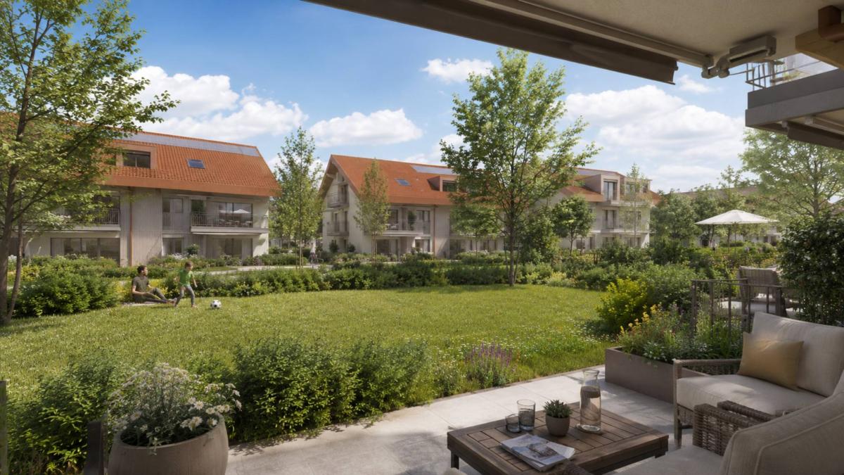 Nouvelle promotion : 4.5 pièces neuf avec grand jardin privatif et terrasse de 78 m²