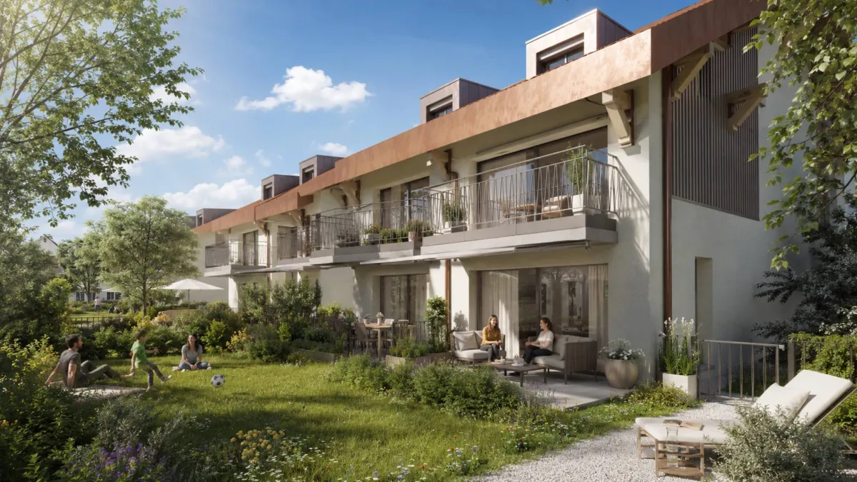 Nouvelle promotion : 4.5 pièces neuf avec grand jardin privatif et terrasse de 78 m²