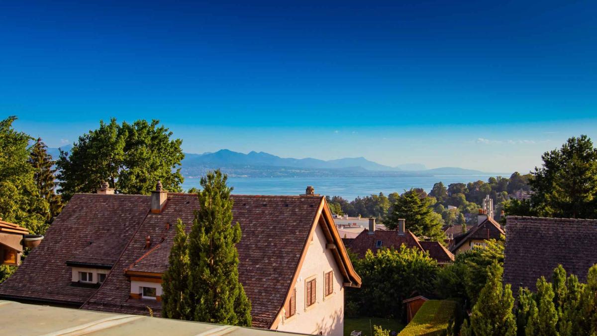 Villa mitoyenne 7.5 pièces avec vue lac à Lausanne-Chailly - Disponible de suite