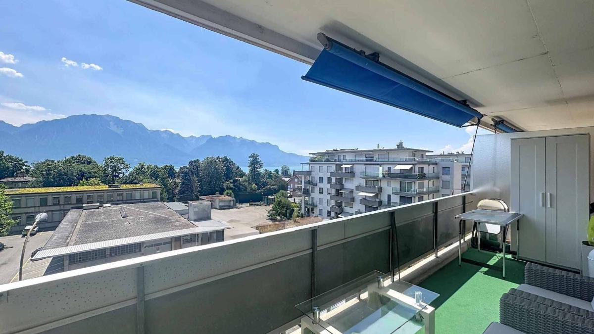 Appartement de 1 pièce - 33.5 m2 avec grand balcon et garage box 