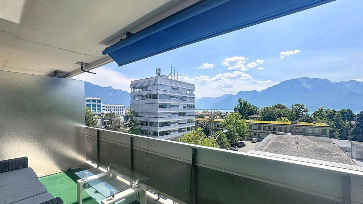 Appartement de 1 pièce - 33.5 m2 avec grand balcon et garage box 