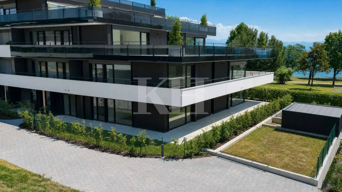 Appartement de 5,5 pièces neuf avec magnifiques finitions en rez de jardin !
