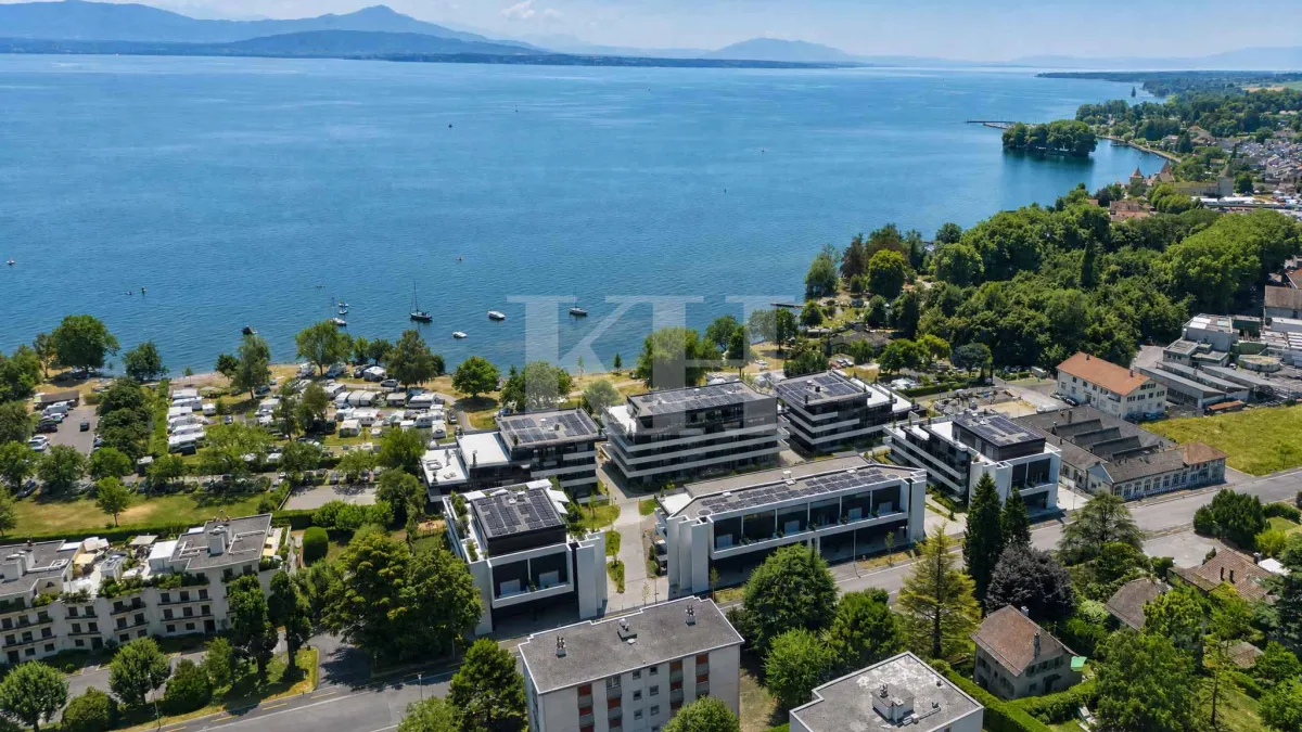 Superbe appartement neuf de 4,5 pièces de haut standing avec vue sur le lac !