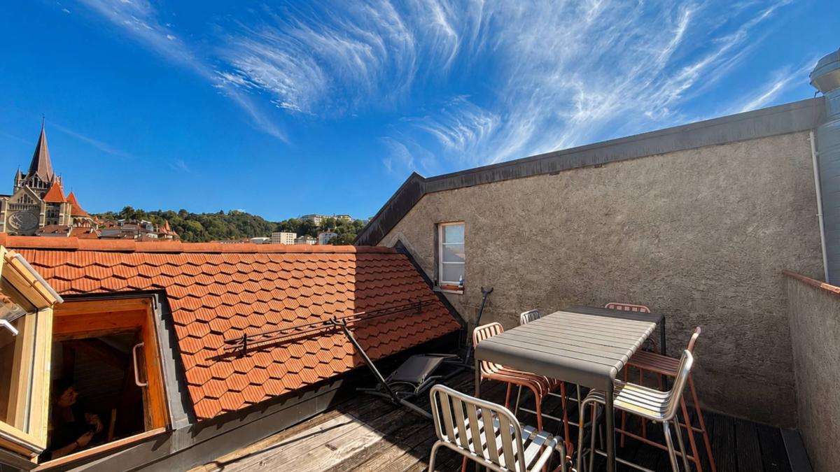 Duplex de 2,5 pièces au centre-ville avec terrasse