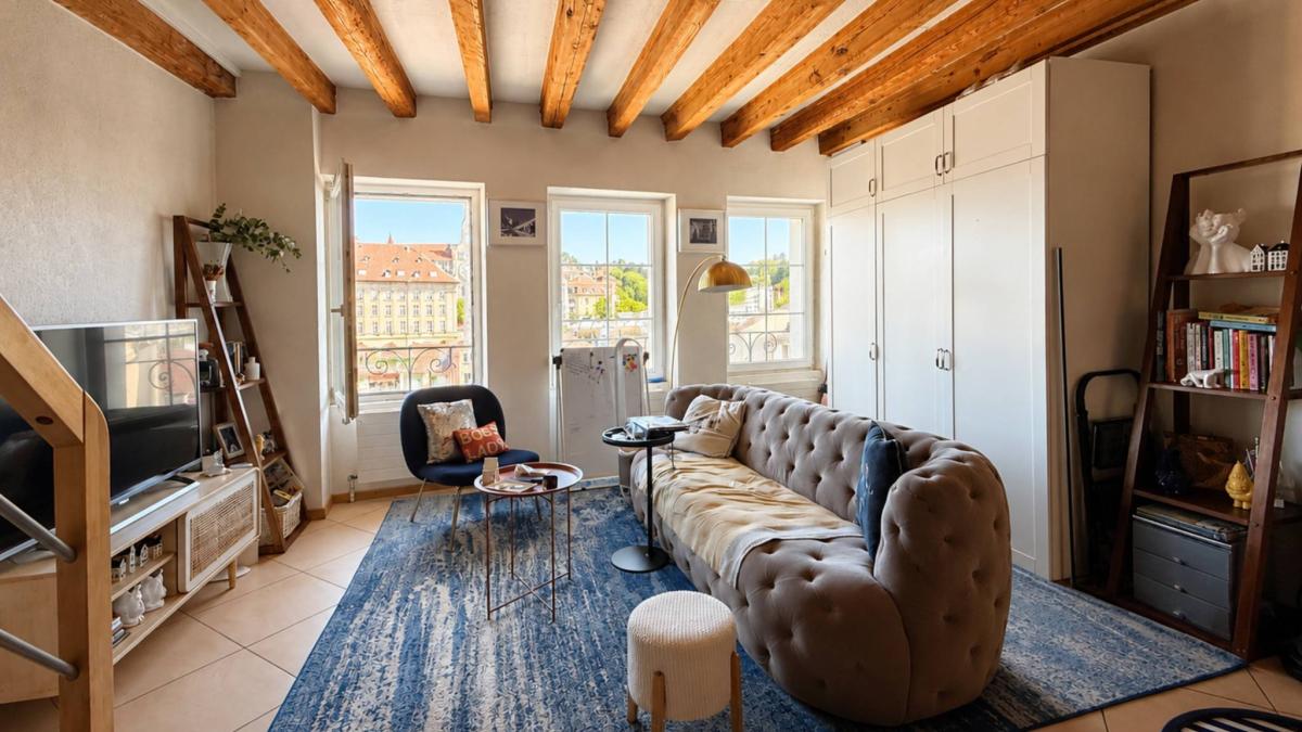 Duplex de 2,5 pièces au centre-ville avec terrasse