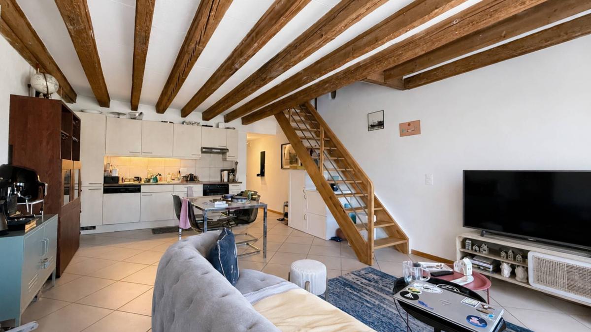Duplex de 2,5 pièces au centre-ville avec terrasse