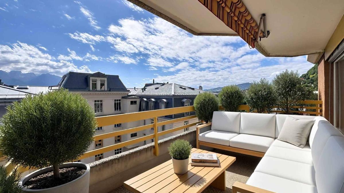 Au dernier étage - Grand 3.5 pièces sur 1 niveau de 79 m2 + balcon 