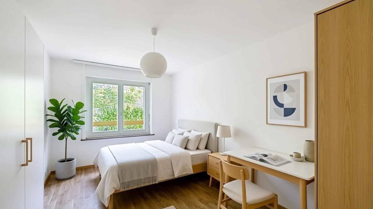Au dernier étage - Grand 3.5 pièces sur 1 niveau de 79 m2 + balcon 