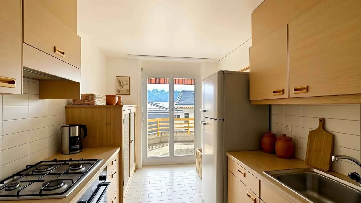 Au dernier étage - Grand 3.5 pièces sur 1 niveau de 79 m2 + balcon 