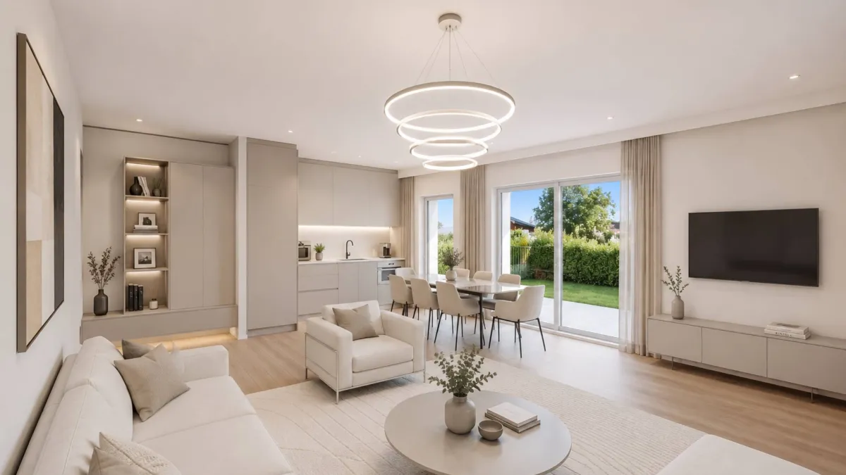 Appartement de 3,5 pièces en rez-de-chaussée avec jardin