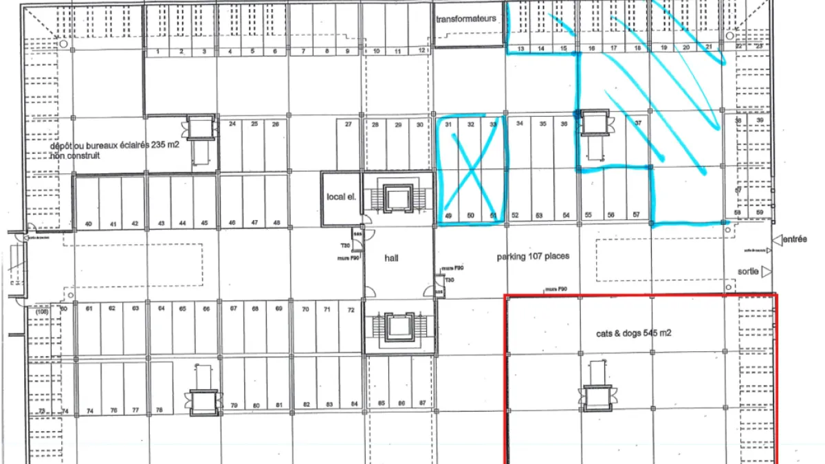 Le Grand Atrium - Dépôt - 545 m2 au sous-sol -1