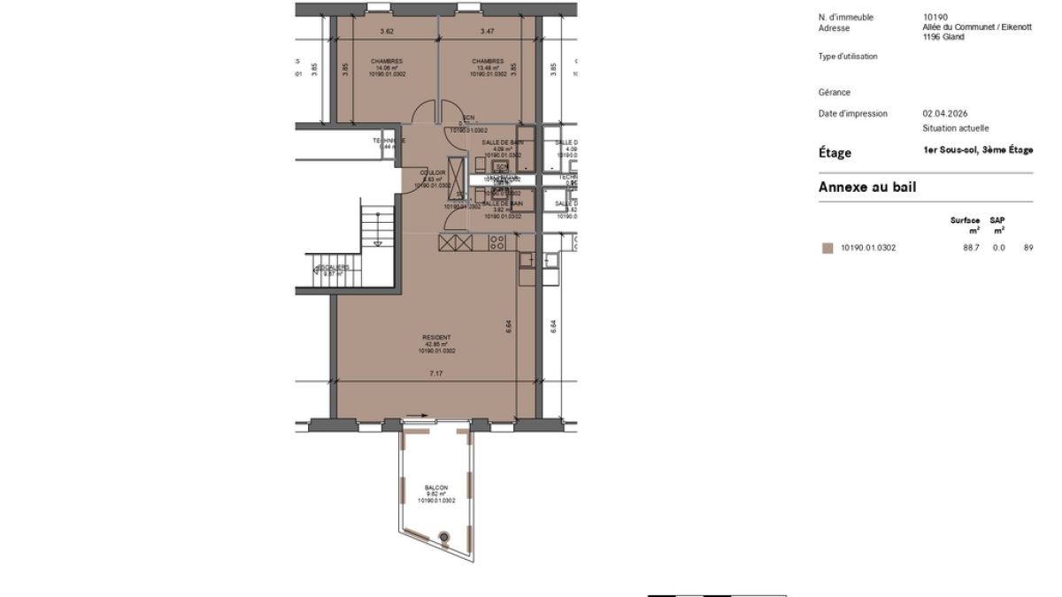Appartement de 3.5 pièces au coeur de l'écoquartier Eikenott