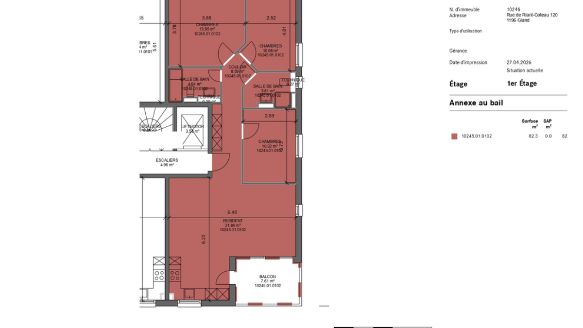 Gland - Appartement de 4 pièces dans un quartier calme