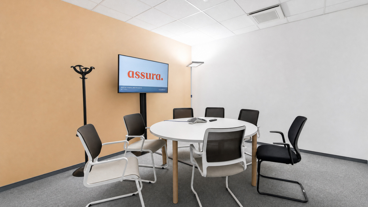 Grande surface de bureaux moderne et modulable