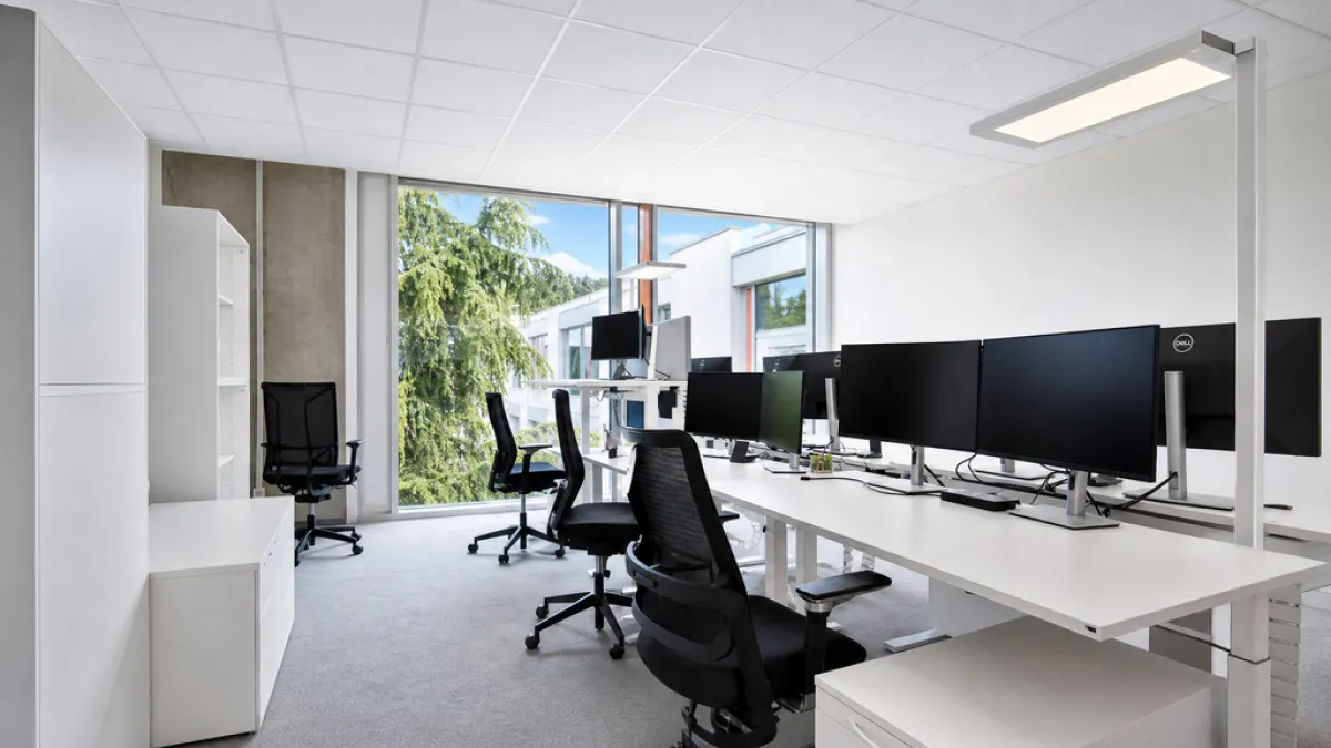Grande surface de bureaux moderne et modulable