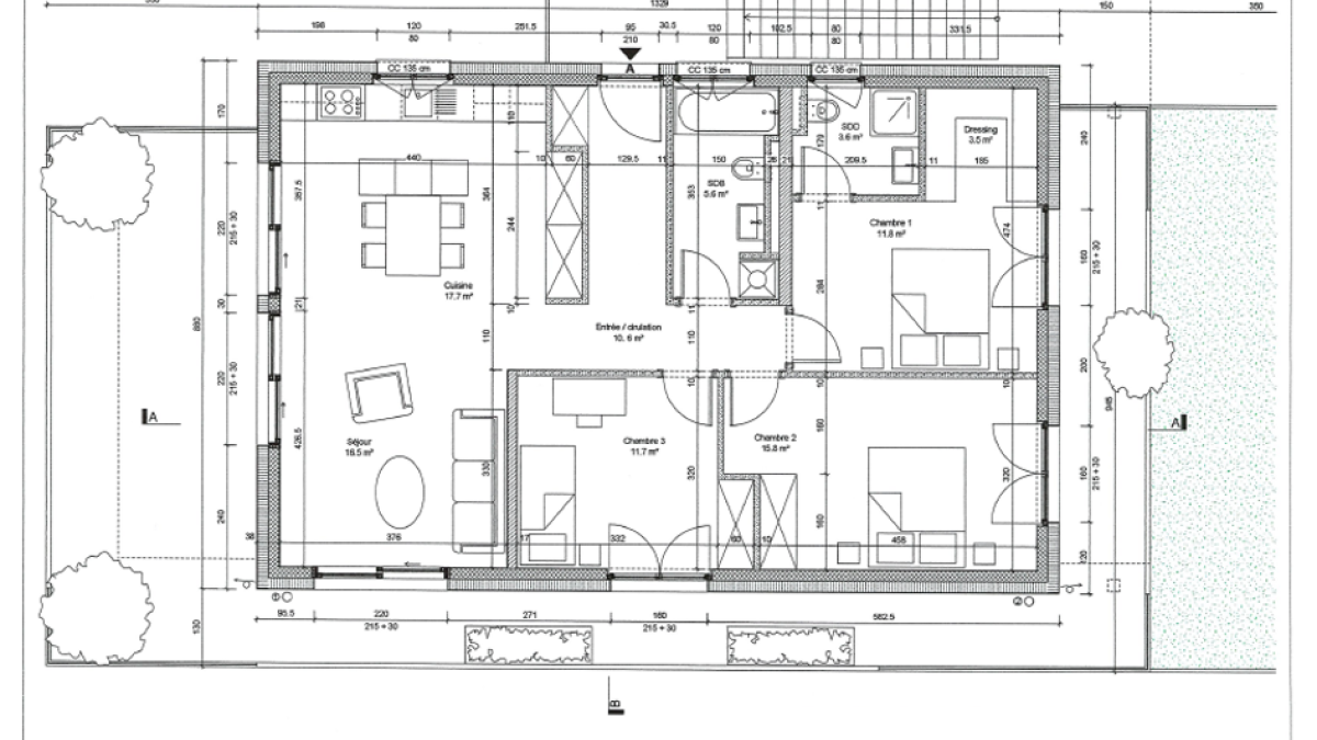 À louer - appartement de 4.5 pièces dans un quartier calme