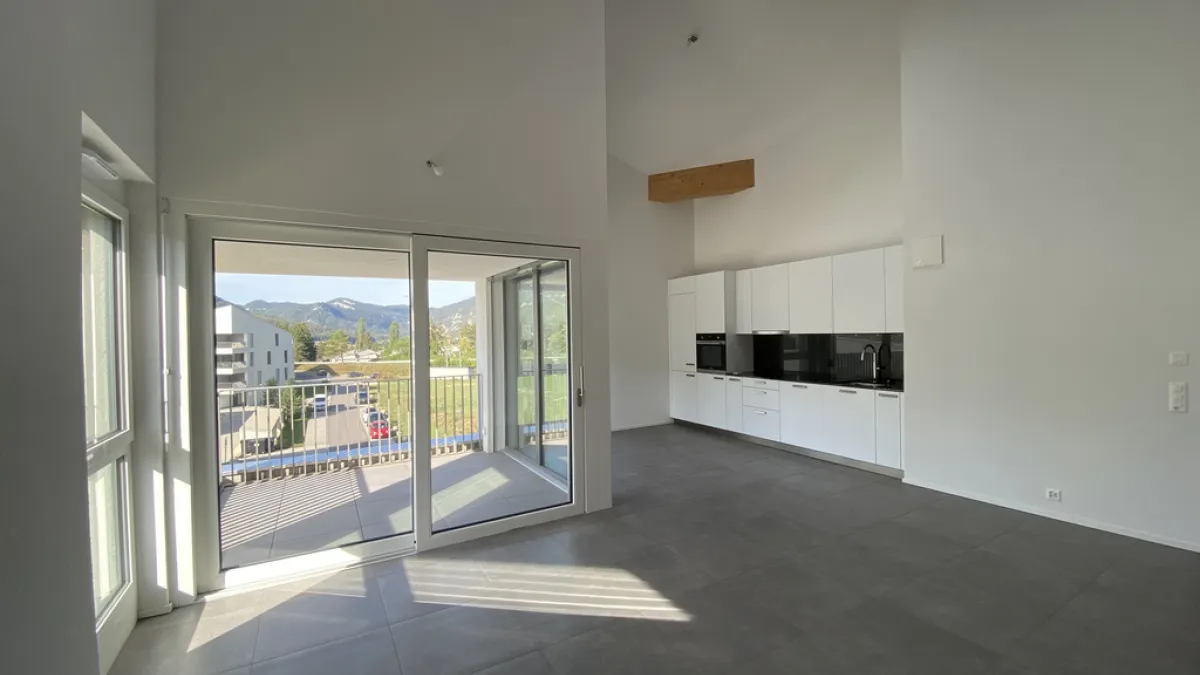 Vallorbe, dernierr étage spacieux appartement neuf de 4.5 pièces
