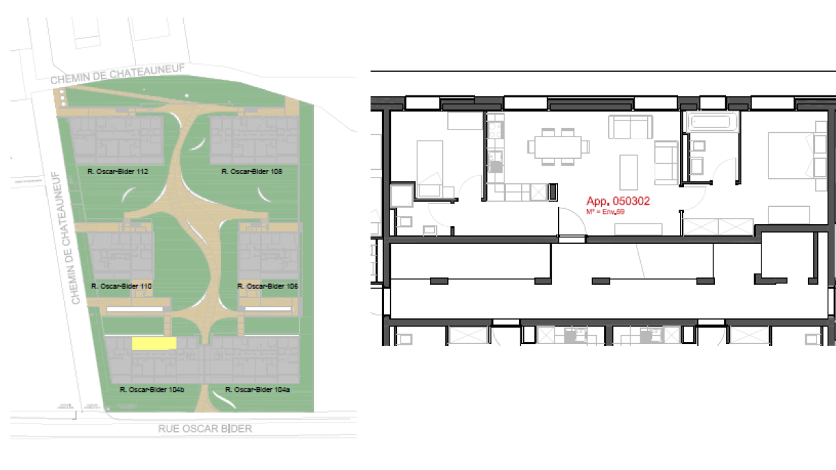 À louer - appartement intimiste de 3.5 pièces