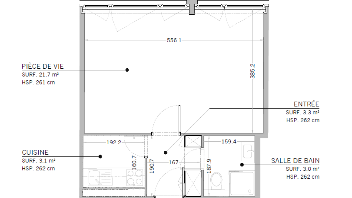 Studio rénové à Thônex