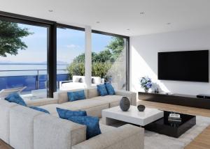 UNIQUE! Attique de 5.5 pièces de 180m2 bénéficiant d'un rooftop terrasse de 168m2 avec vue panoramique sur le lac et les Alpes