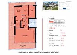 Luxueux 4.5 pièces traversant avec balcon couvert de 76m2 et vue lac