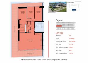 Luxueux 4.5 pièces traversant avec balcon couvert de 76m2 et vue lac