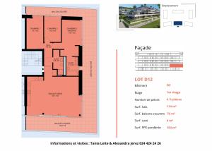 Luxueux 4.5 pièces traversant avec balcon couvert de 76m2