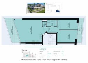 Spacieux 3.5 pièces traversant de 108m2 avec 2 balcons et vue sur le lac